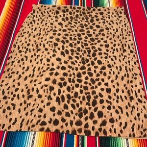 Merona leopard print knit skirt